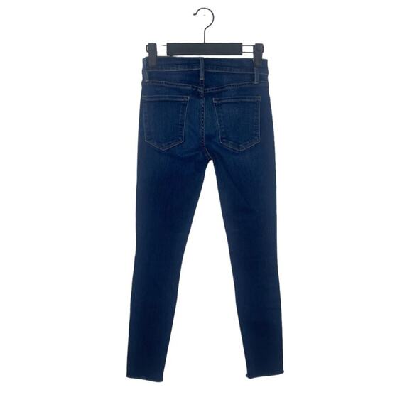 Frame Womens Jean Size 25 Le Skinny de Jeanne Crop Dark Wash Denim Blue Casual - Picture 2 of 14